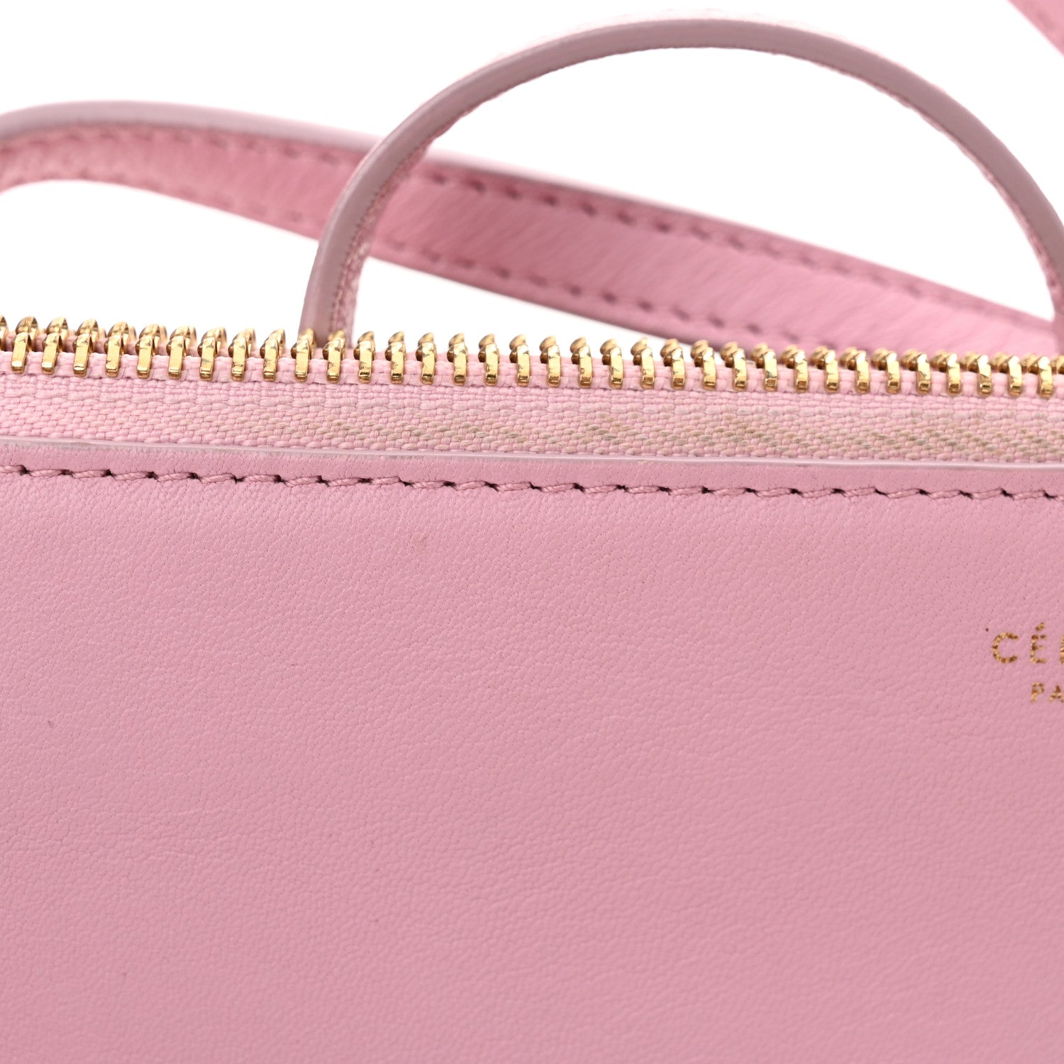 Celine Lambskin Small Trio Crossbody Bag Pink 13 of 14