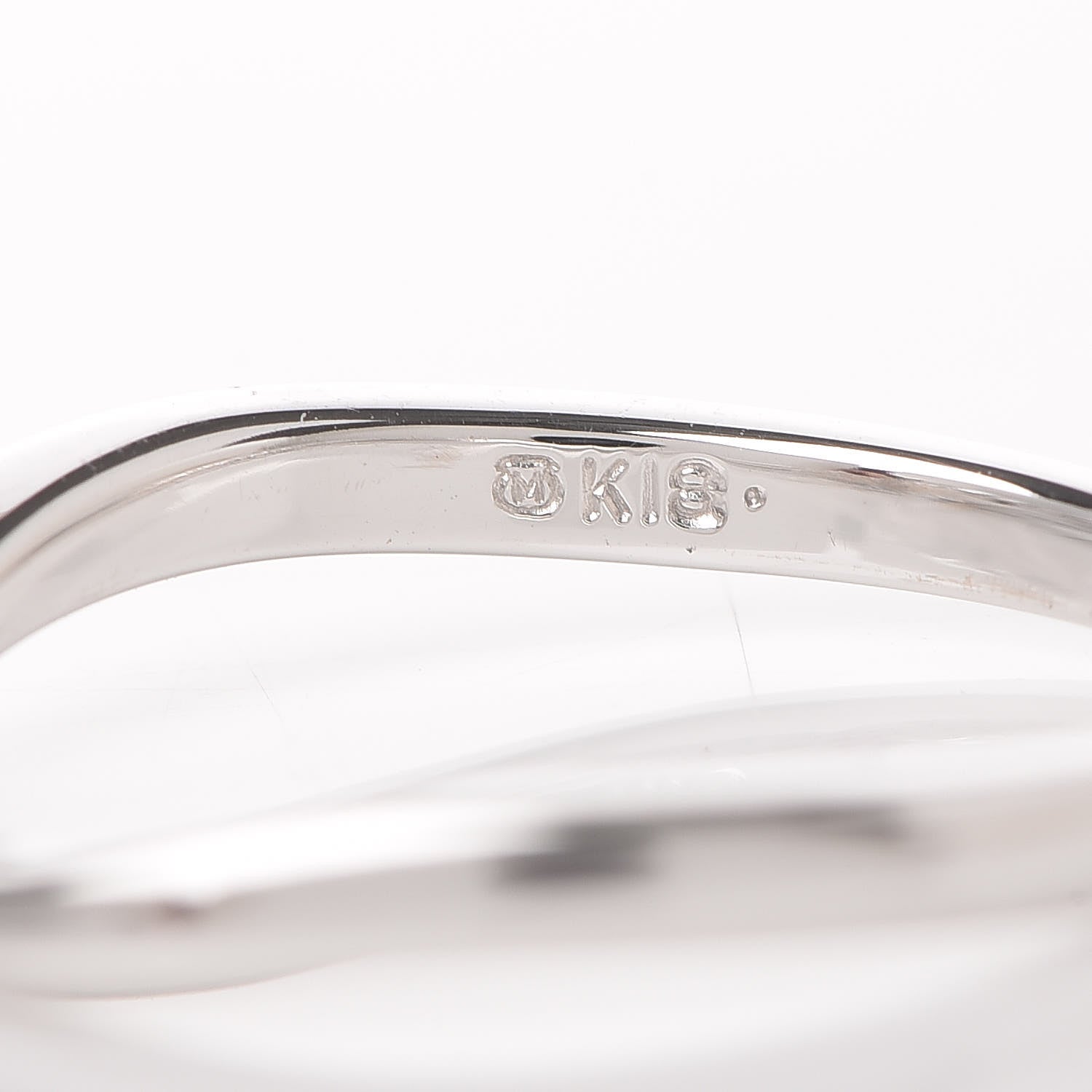 Mikimoto 18K White Gold Diamond Akoya Pearl 4mm Ring 49 5 5 of 5