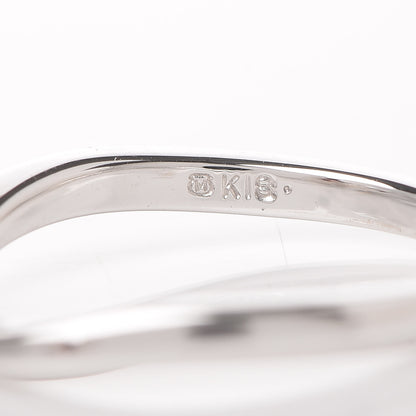 Mikimoto 18K White Gold Diamond Akoya Pearl 4mm Ring 49 5 5 of 5