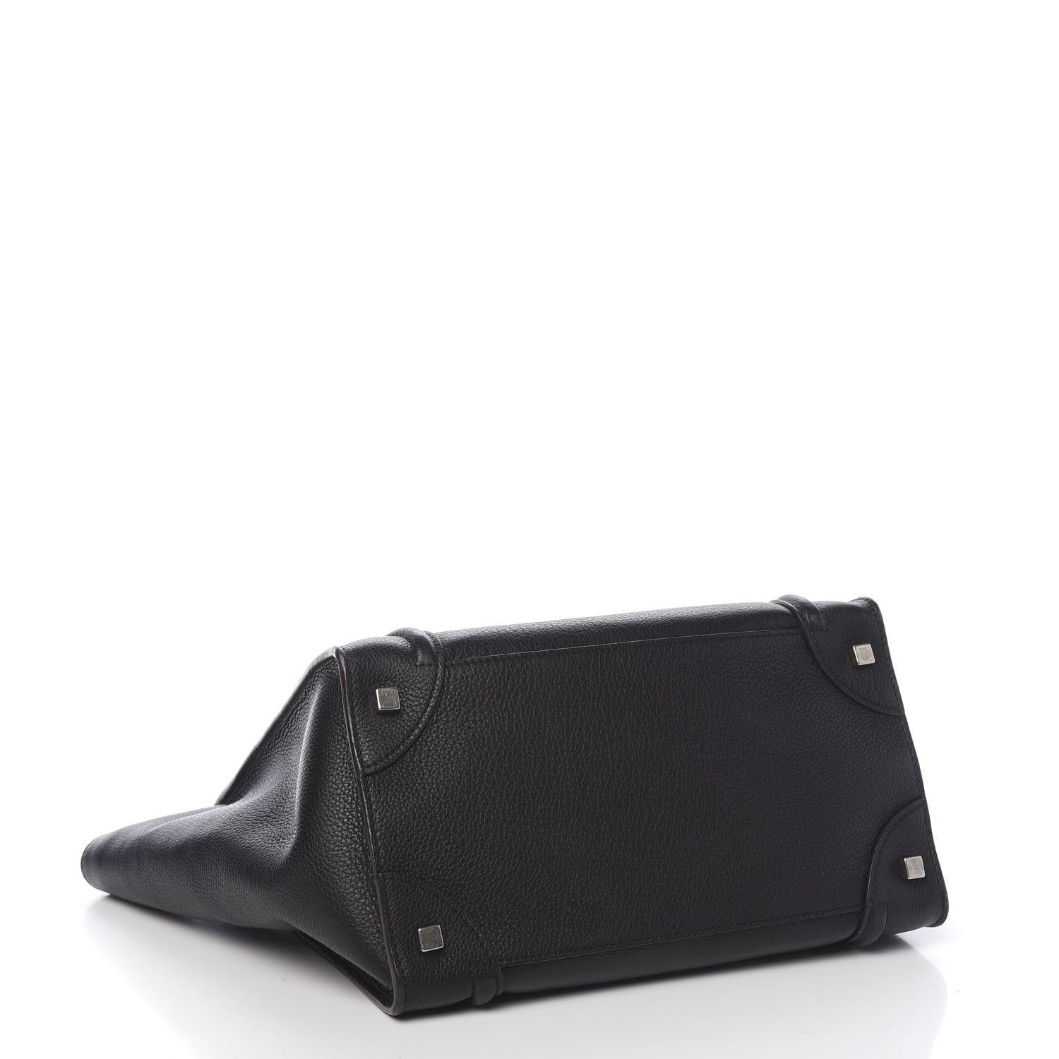 Celine Drummed Calfskin Mini Luggage Black 4 of 10