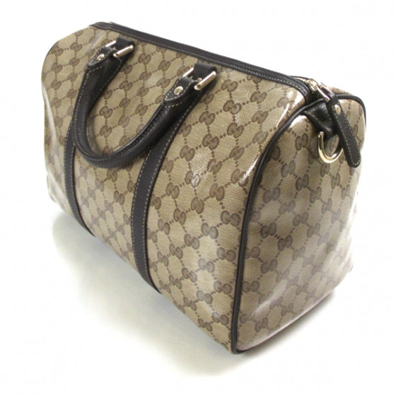 Crystal Monogram Dollar Calfskin Medium Joy Boston Beige Ebony Testa di Moro