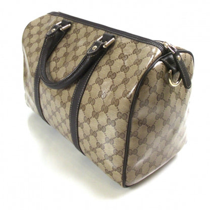 Gucci Crystal Monogram Dollar Calfskin Medium Joy Boston Beige Ebony Testa di Moro 5 of 11