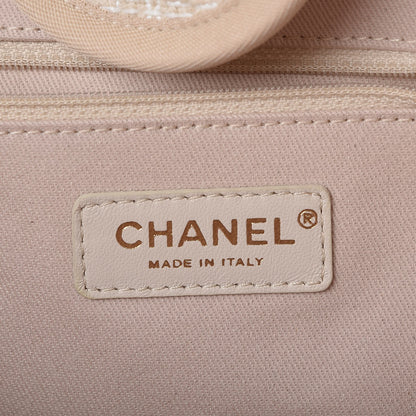 Chanel Canvas Large Deauville Tote Light Beige 6 of 7