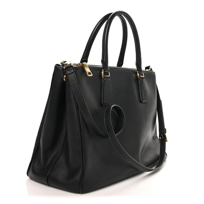 Prada Saffiano Lux Medium Galleria Double Zip Tote Black 3 of 9