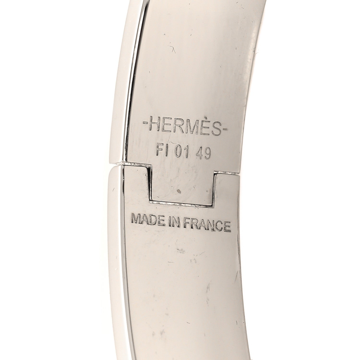 Hermes Narrow Enamel Clic Clac H Bracelet GM Bleu Abysse 4 of 5