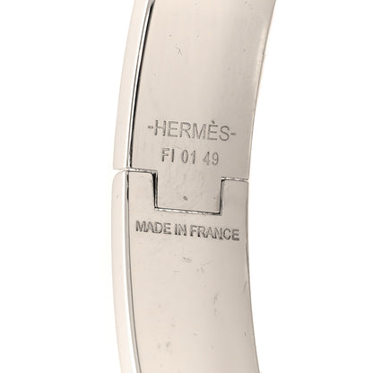 Hermes Narrow Enamel Clic Clac H Bracelet GM Bleu Abysse 4 of 5