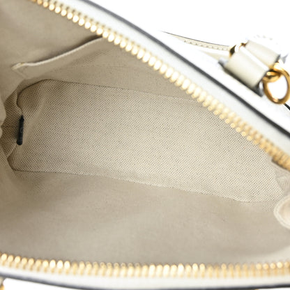 Gucci GG Supreme Monogram Azalea Calfskin Mini Horsebit 1955 Top Handle Bag Beige Ebony Mystic White 5 of 9