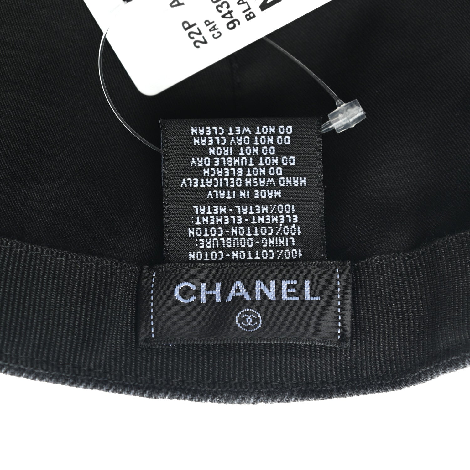 Chanel Denim Mood Cap Hat Black 8 of 8