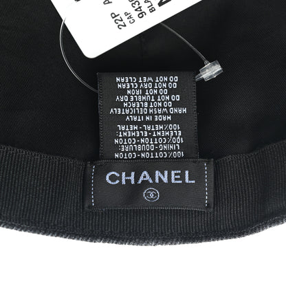 Chanel Denim Mood Cap Hat Black 8 of 8