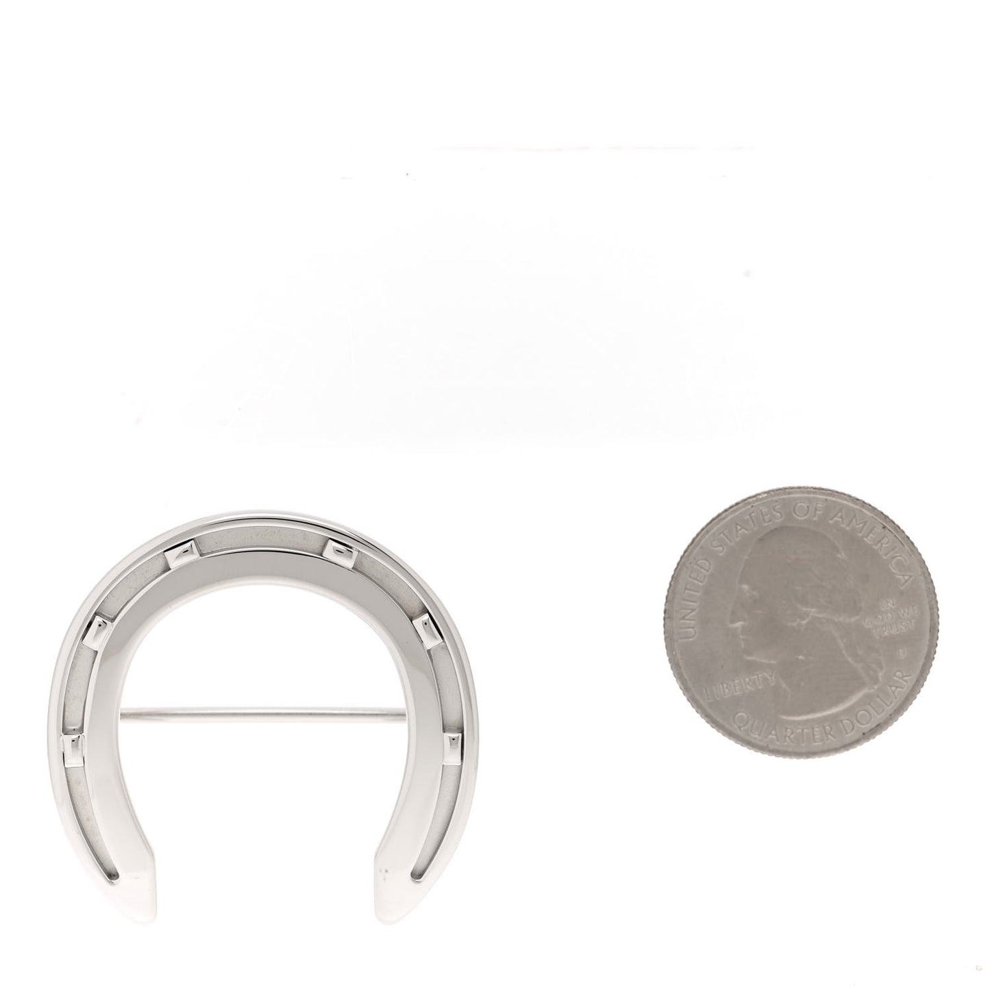 Palladium Fer A Cheval Scarf 90 Ring