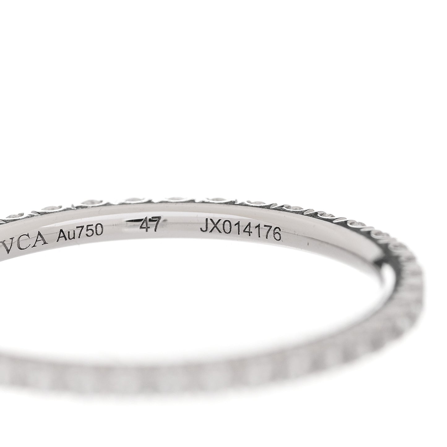 18K White Gold Diamond 1.25mm Felicite Wedding Band Ring 47 4