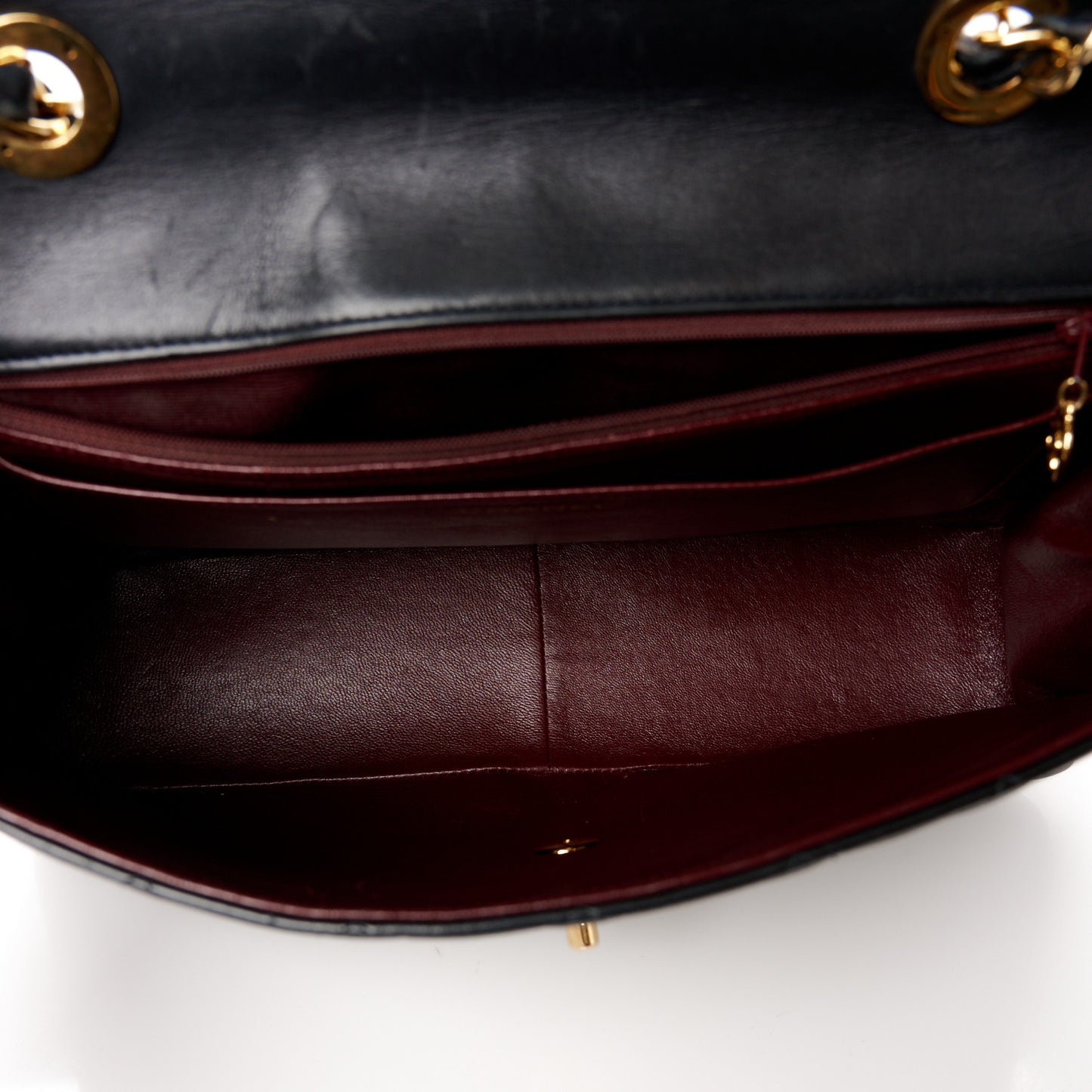 Lambskin Quilted XL Jumbo Single Flap Black