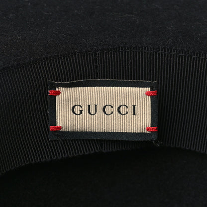 Gucci Felt Wide Brim Hat M Black 8 of 9