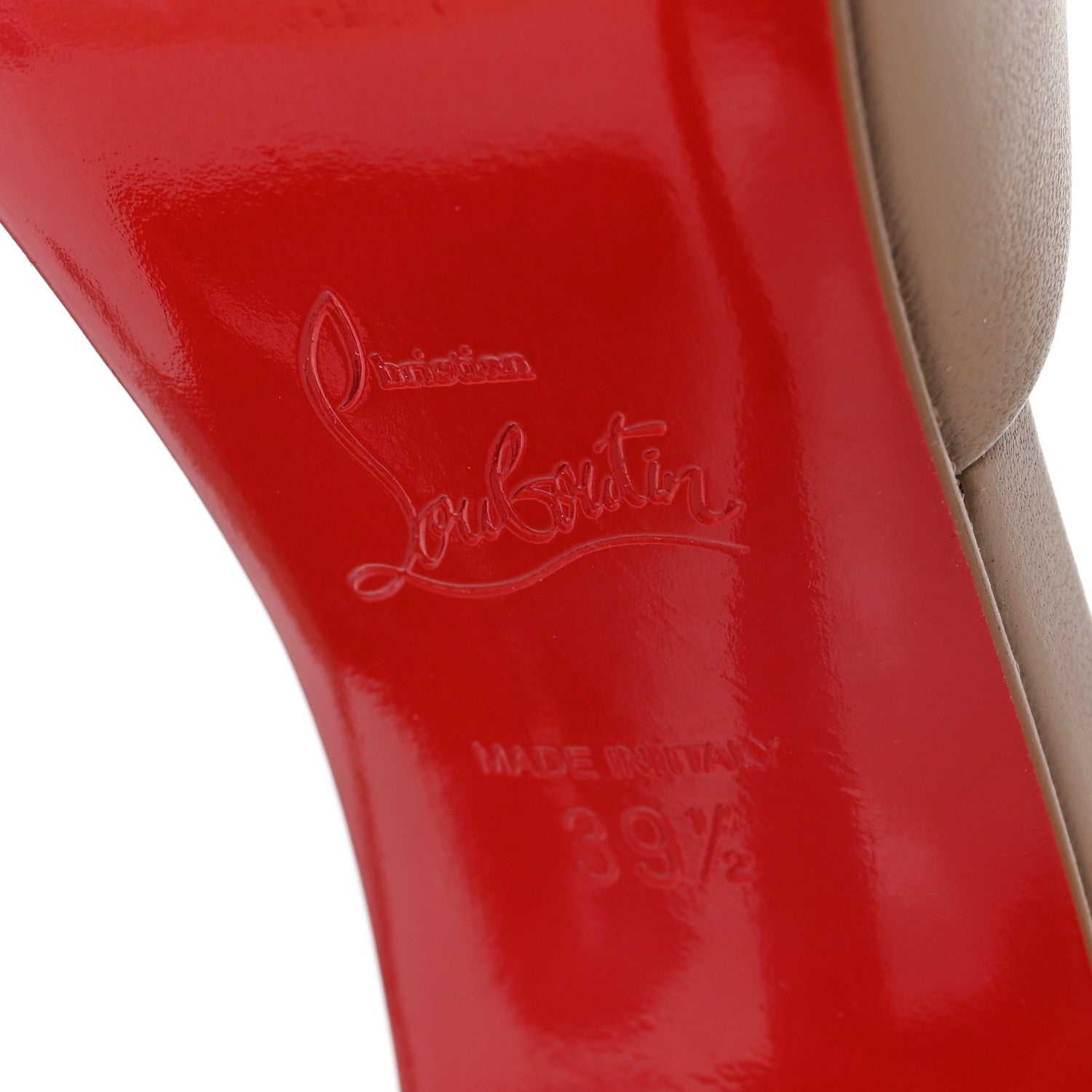 Christian Louboutin Nappa Miss Z 100 Mules 39.5 Blush 7 of 8