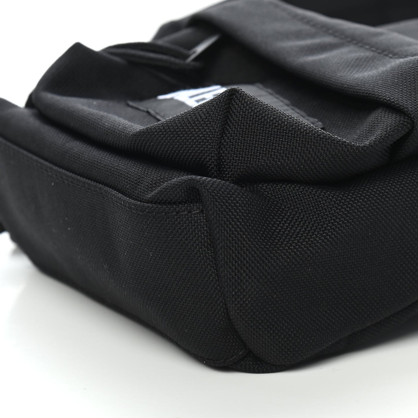 Recycled Casual Nylon Mini Oversized Backpack Black