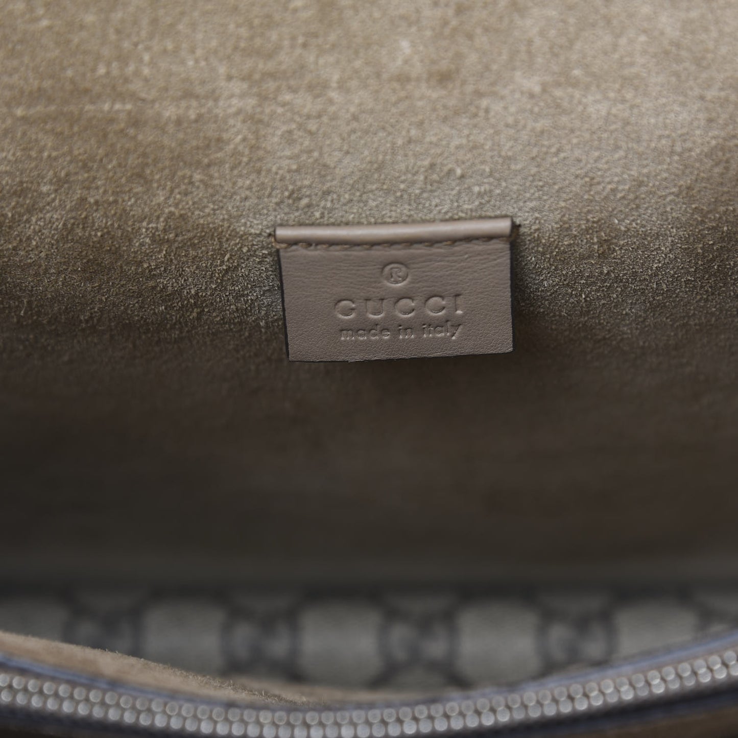 GG Supreme Monogram Medium Dionysus Shoulder Bag Taupe