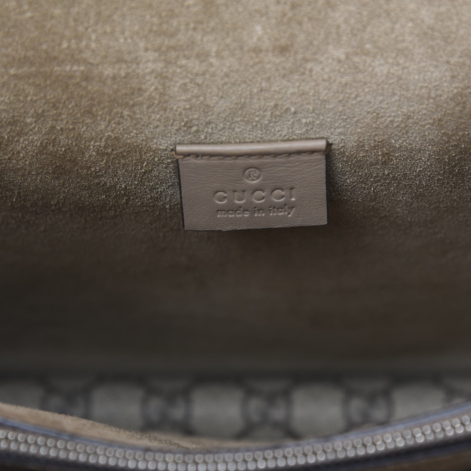 Gucci GG Supreme Monogram Medium Dionysus Shoulder Bag Taupe 6 of 14