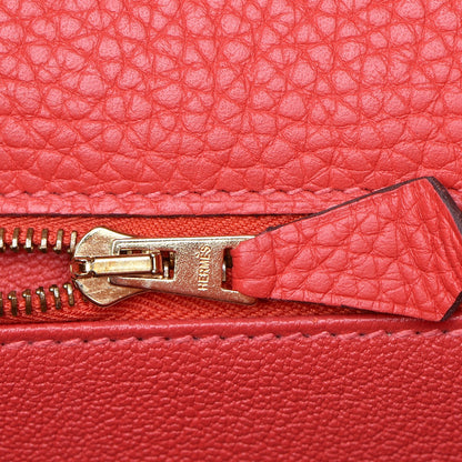 Hermes Taurillon Clemence Kelly Retourne 28 Rouge Pivoine 13 of 28