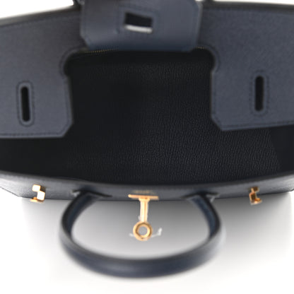 Hermes Epsom Birkin Sellier 25 Bleu Indigo 5 of 9