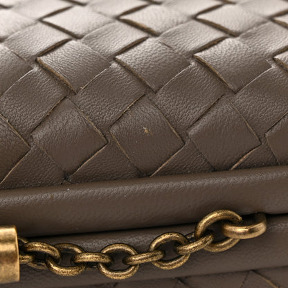 Bottega Veneta Nappa Intrecciato Chain Knot Clutch Steel 13 of 13