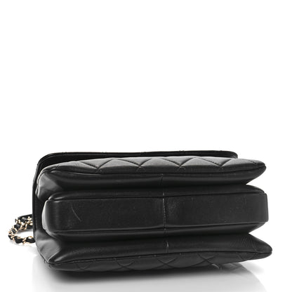 Chanel Lambskin Quilted Small Trendy CC Dual Handle Flap Bag Black 4 of 9