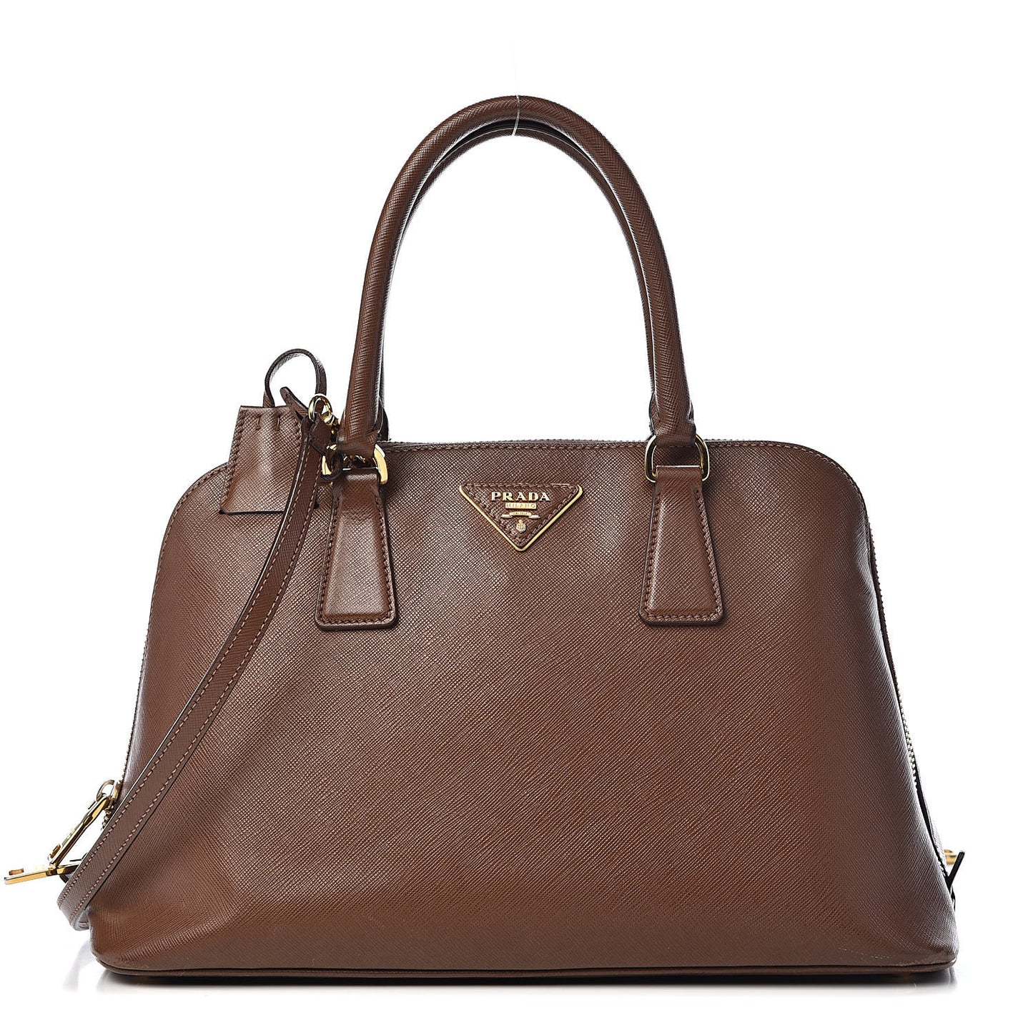 Saffiano Lux Medium Promenade Tote Palissandro