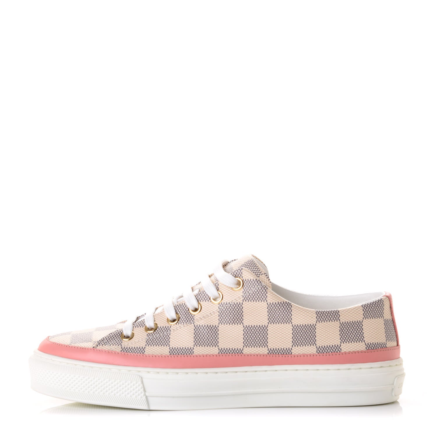 Louis Vuitton Damier Azur Stellar Sneakers 37 Rose Ballerine 1 of 10