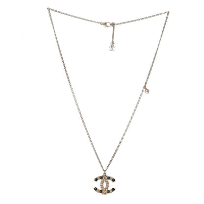 Chanel Crystal Gripoix CC Necklace Gold Multicolor 3 of 6
