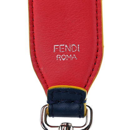 Fendi Vitello Dolce Flowerland Studded Strap You Blue Corallo Multicolor 3 of 5