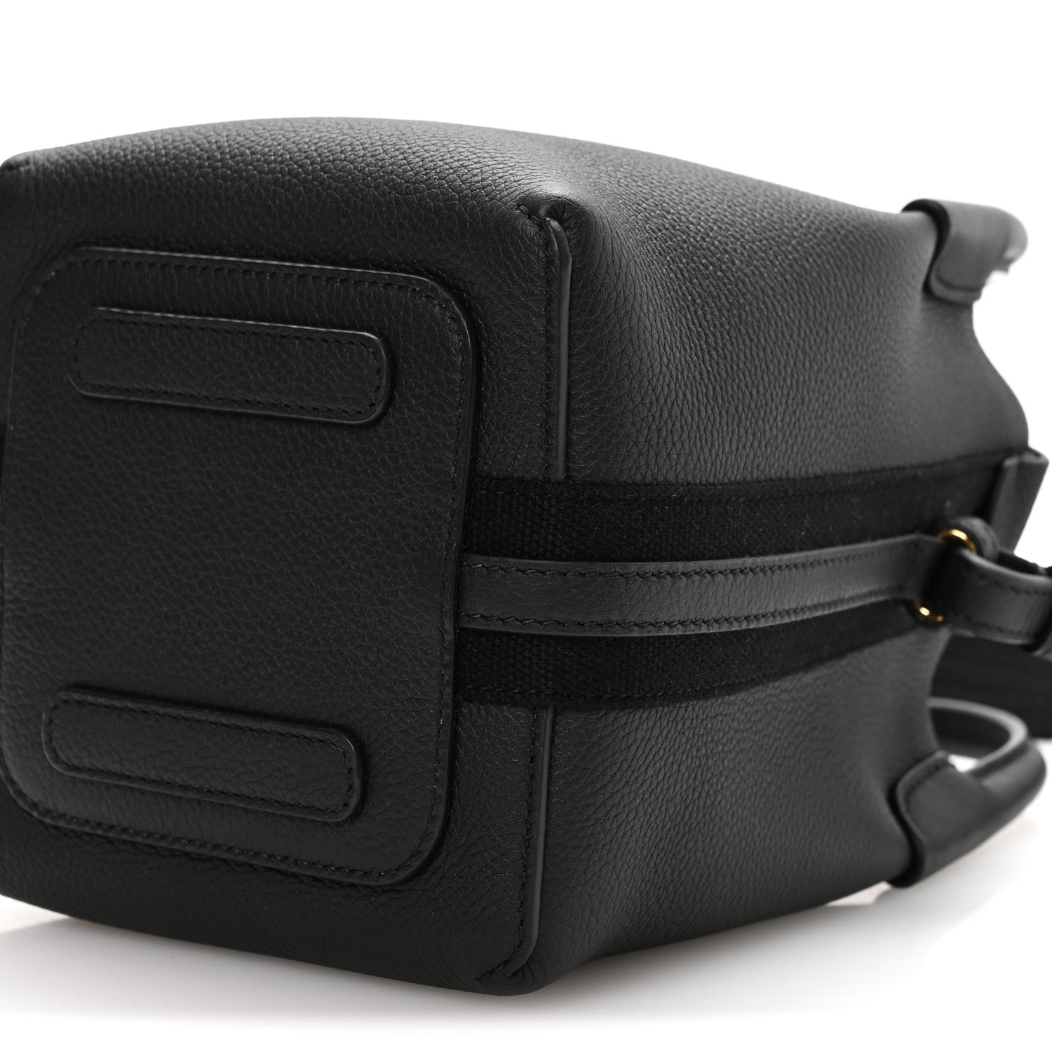 Loro Piana Grained Calfskin Micro Bale Bag Black 9 of 9