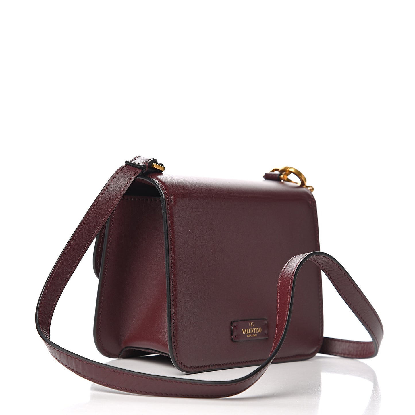 X UNDERCOVER Smooth Calfskin Rose Print Small VSling Shoulder Bag Rubin