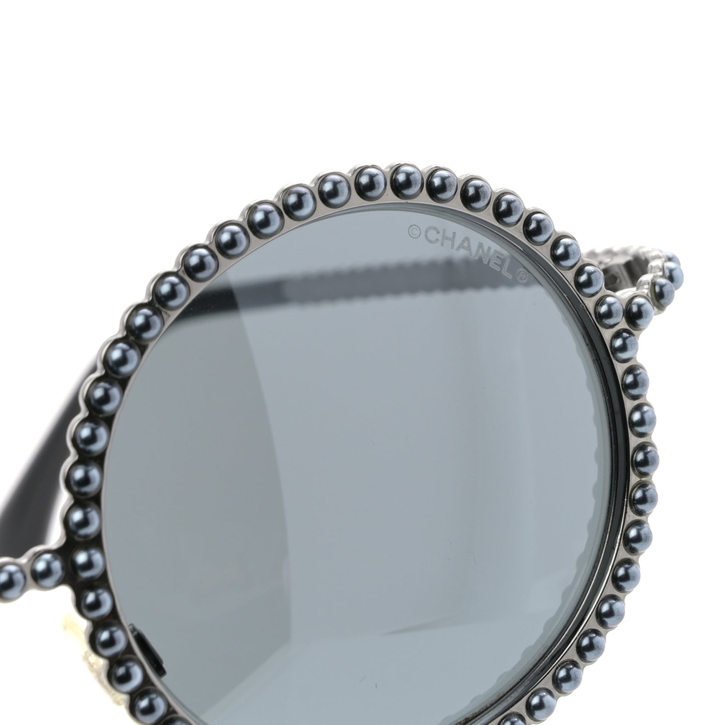 Pearl Round Sunglasses 71138 Grey