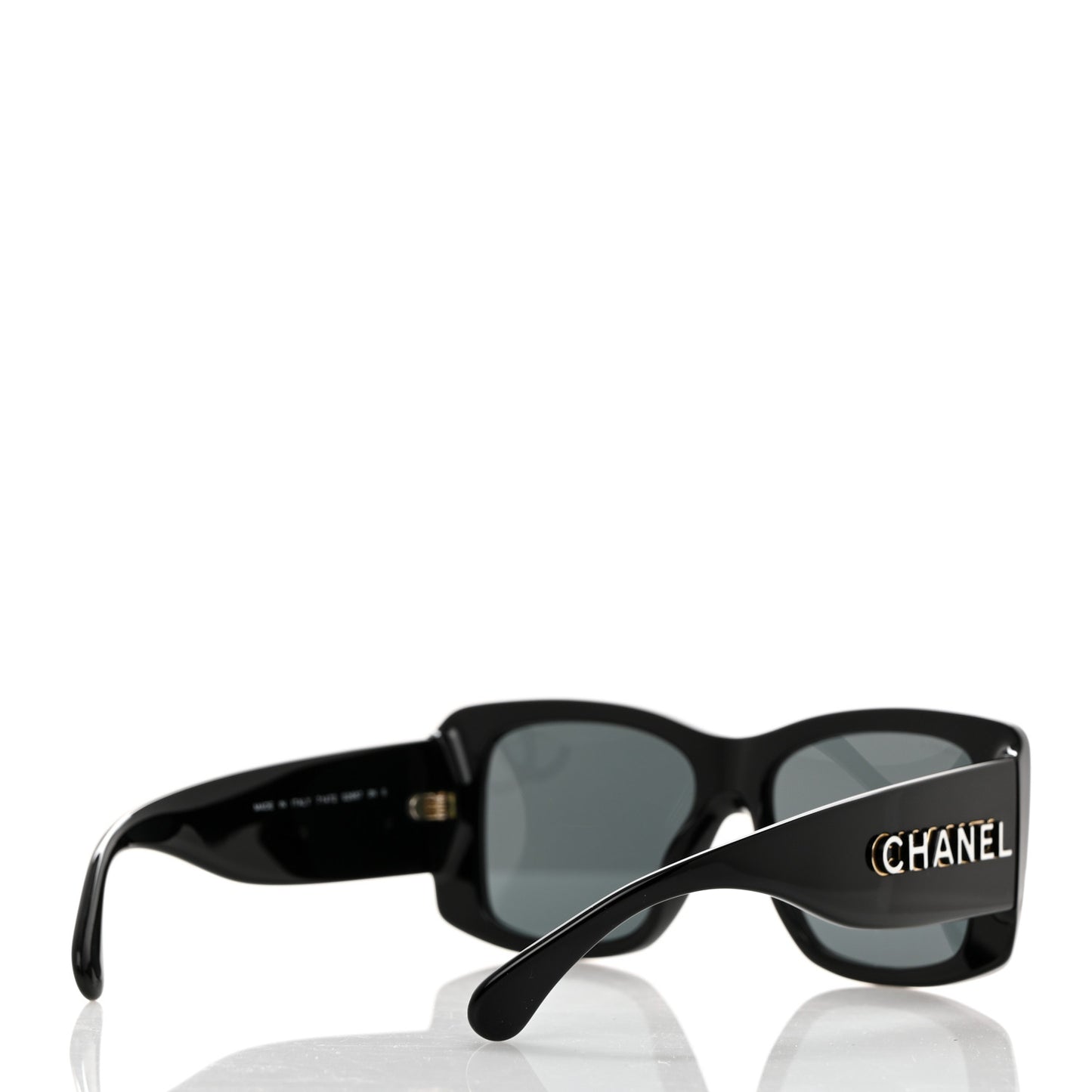 Acetate CC Logo Square Sunglasses 71472 Black