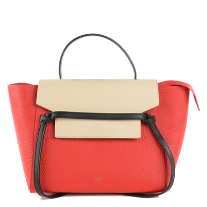 Celine Grained Calfskin Small Belt Bag Vermillion 1 of 9
