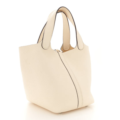 Hermes Taurillon Clemence Picotin Lock 18 PM Nata 3 of 13