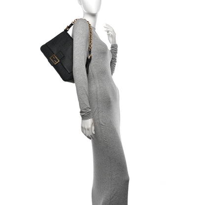 Fendi Zucchino Spalmati Forever Mama Baguette Black 2 of 11