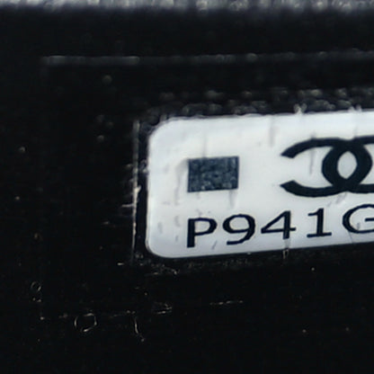 Chanel Lambskin Quilted Top Handle Flap Clutch With Chain Black 7 of 9