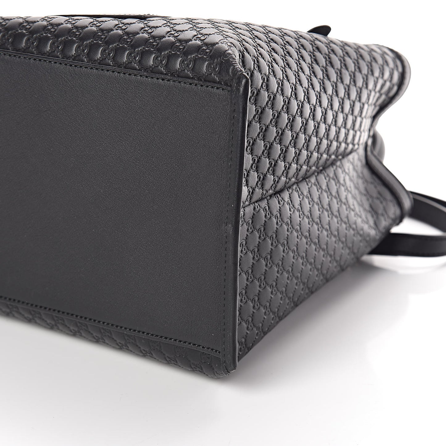 Soft Microguccissima Medium Tote Black