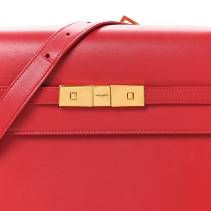 Saint Laurent Smooth Calfskin Manhattan Shoulder Bag Rouge Eros 8 of 10