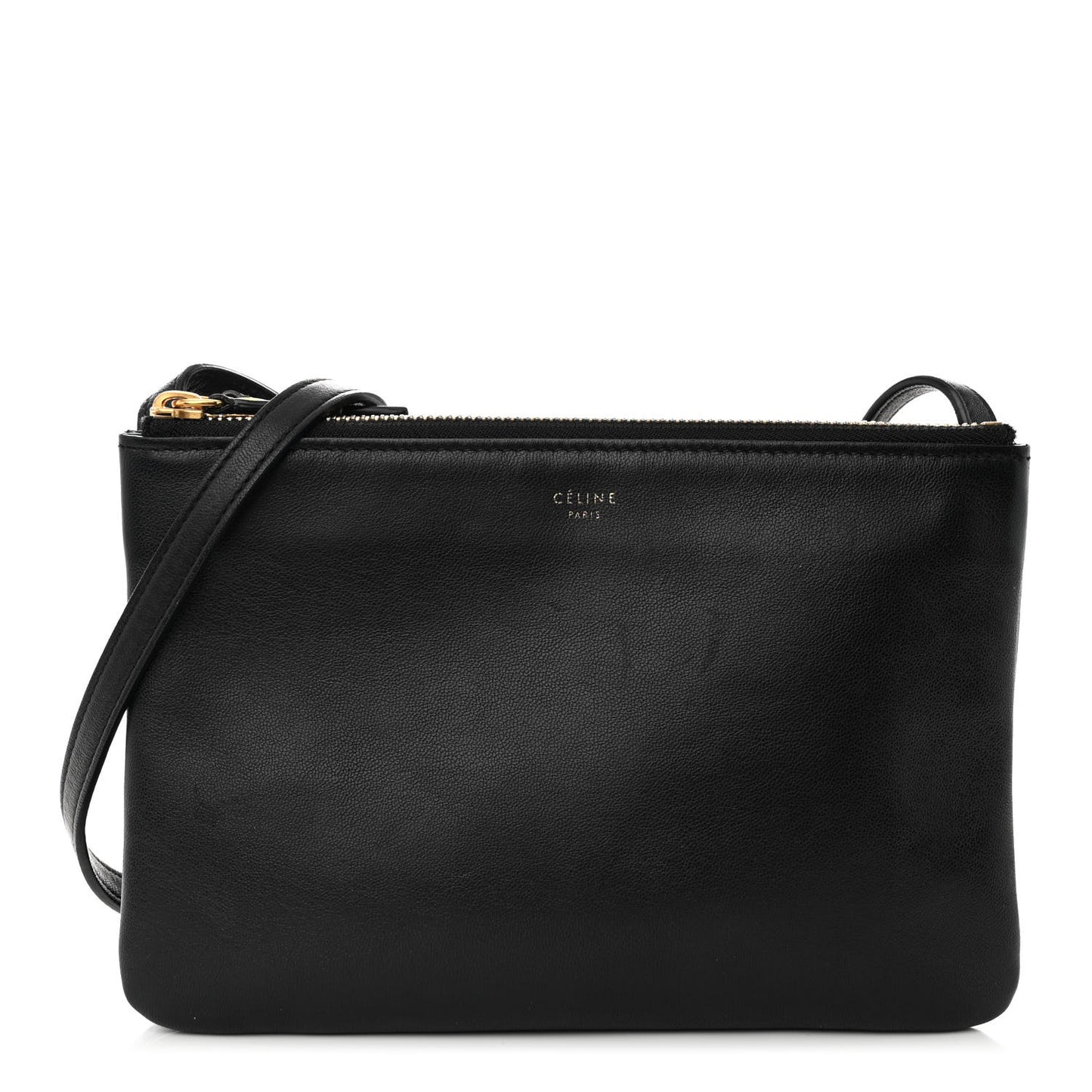 Lambskin Small Trio Crossbody Bag Black