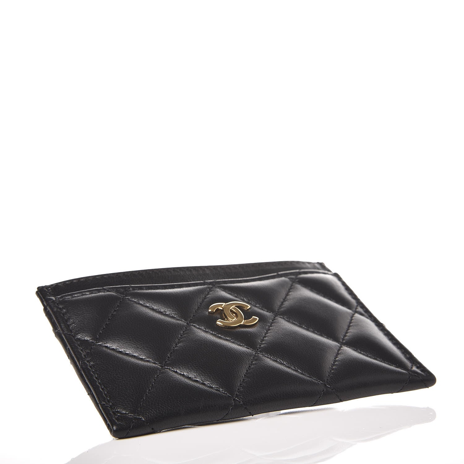 Chanel Lambskin Quilted Card Holder Black 4 of 8