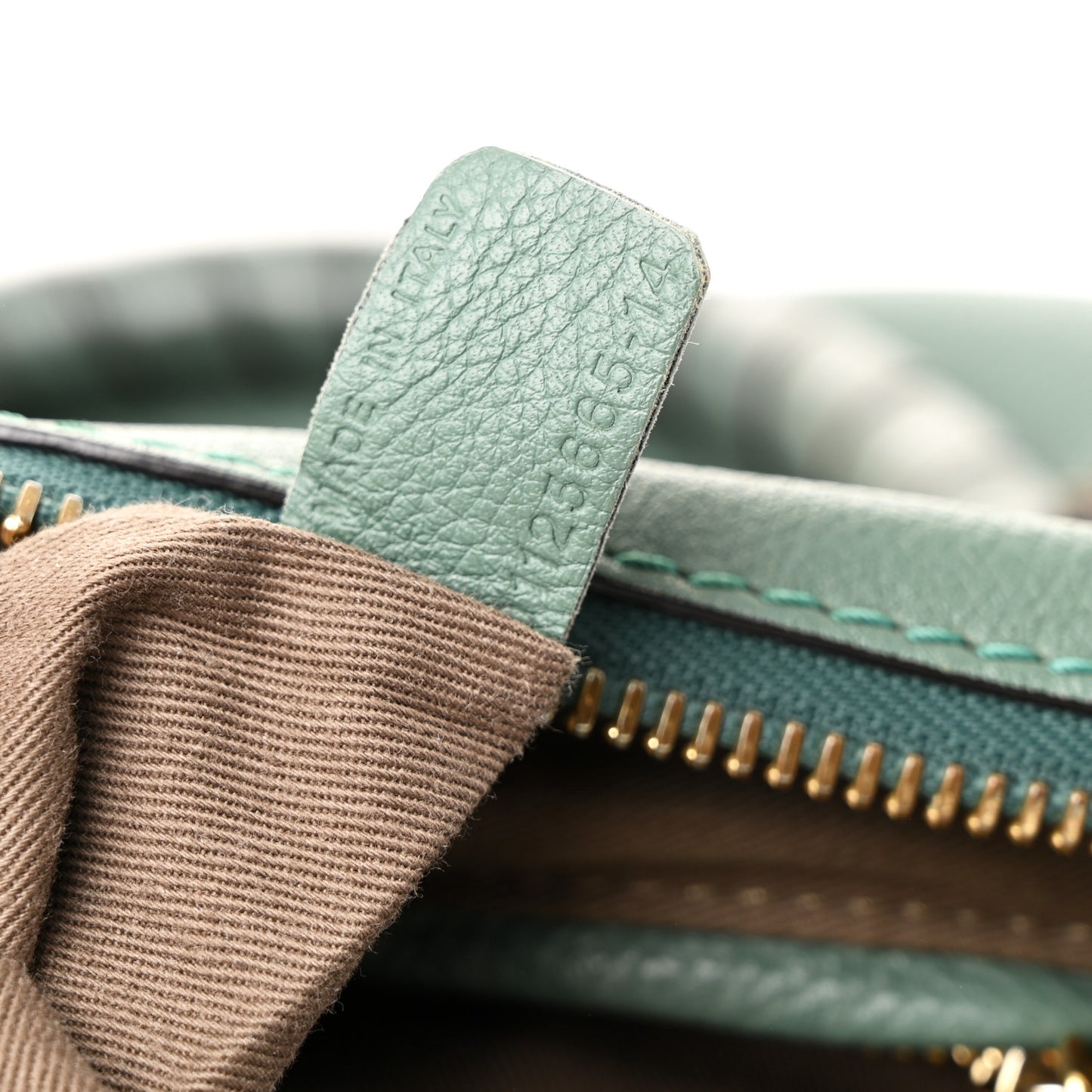 Calfskin Medium Marcie Satchel Icy Mint