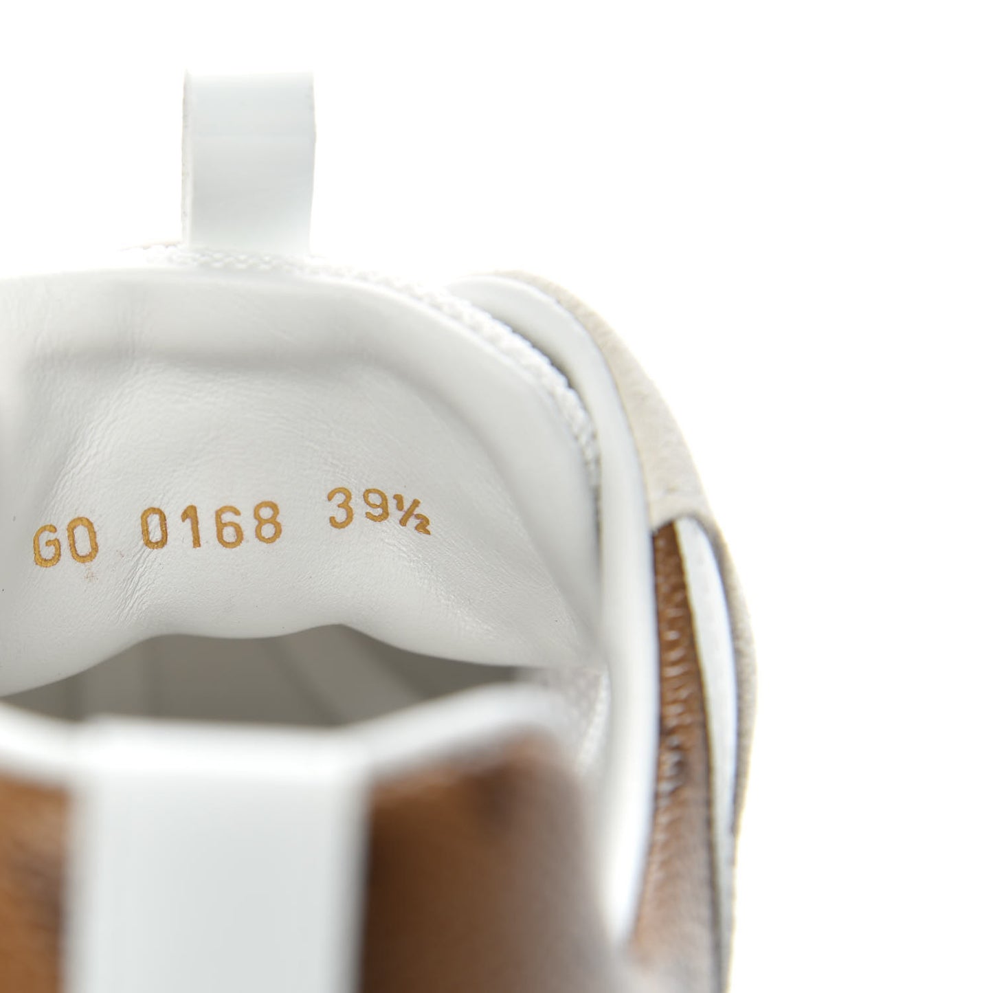 Calfskin Monogram Run Away Sneakers 39.5 White