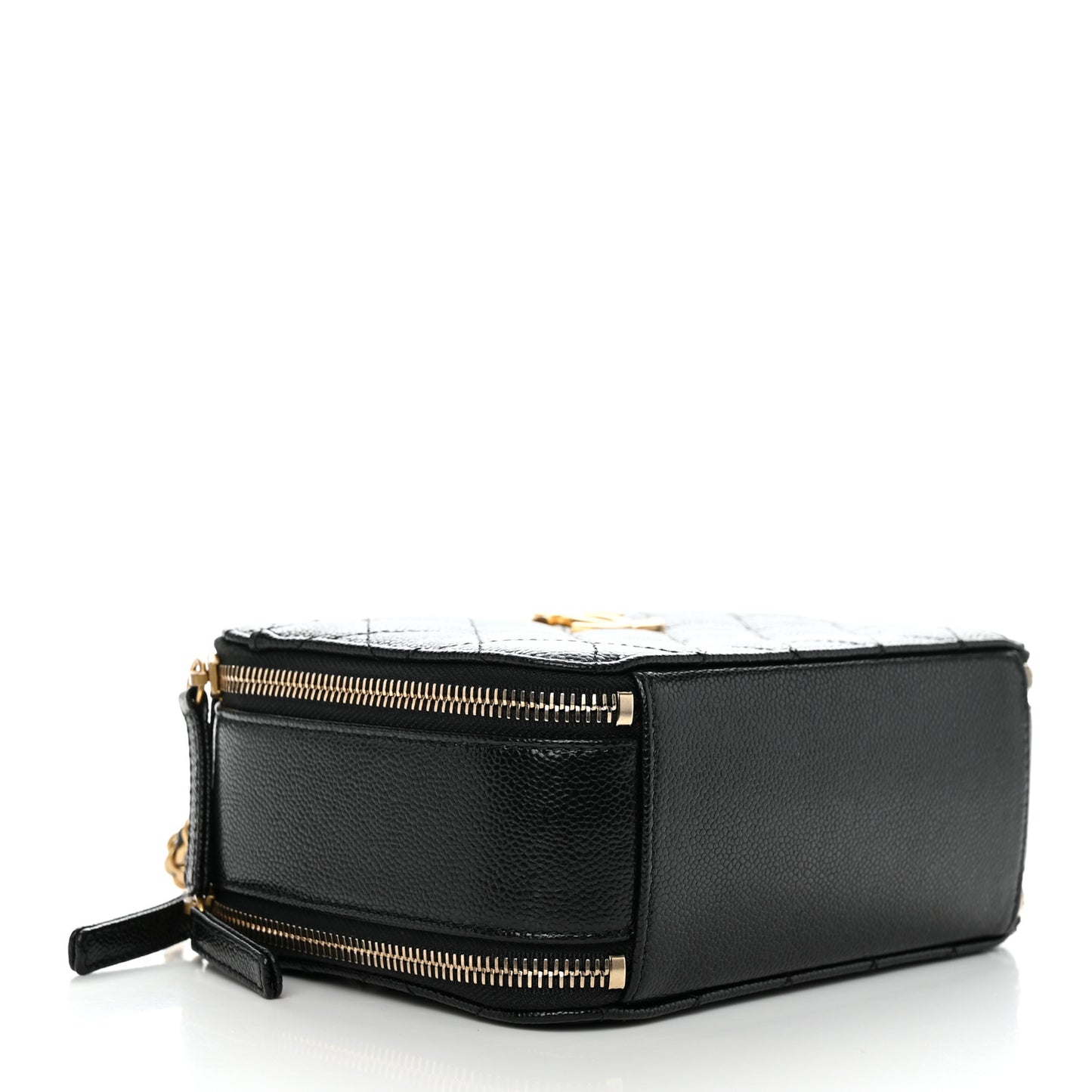 Caviar Quilted Small Pick Me Up Vanity Case Black