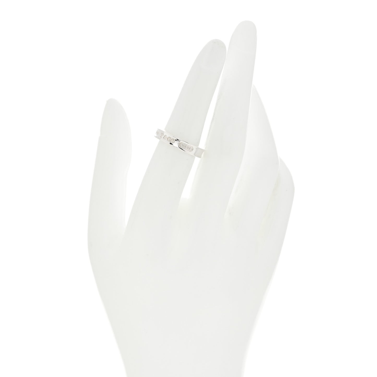 Sterling Silver Narrow 1837 Band Ring 52 6