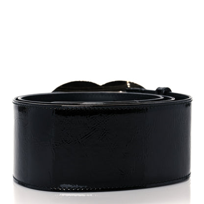 Chanel Patent CC Wide Belt 95 38 Black 2 of 6