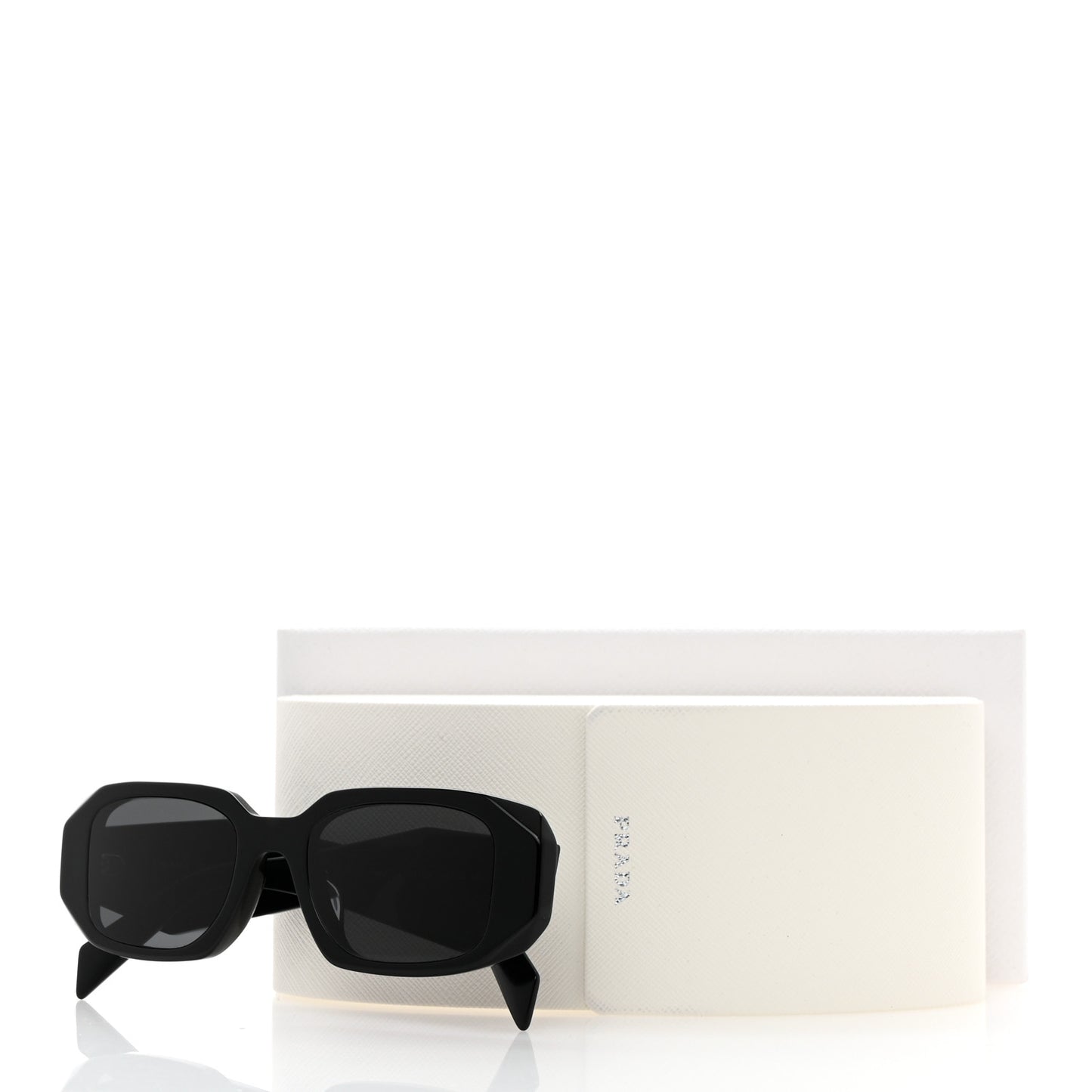 Acetate Symbole Sunglasses SPR 17W Black