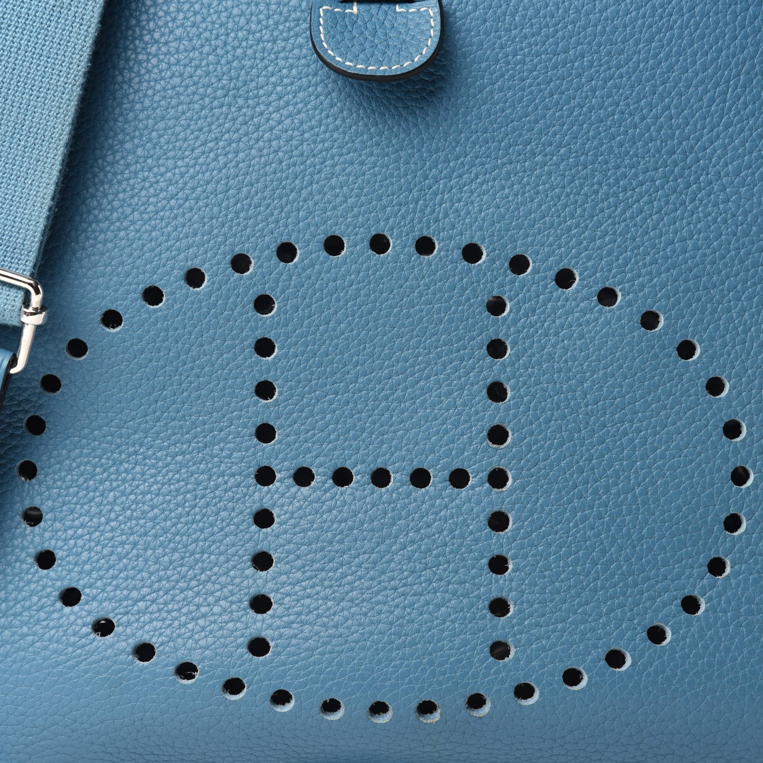 Hermes Taurillon Clemence Evelyne III GM Blue Jean 12 of 12