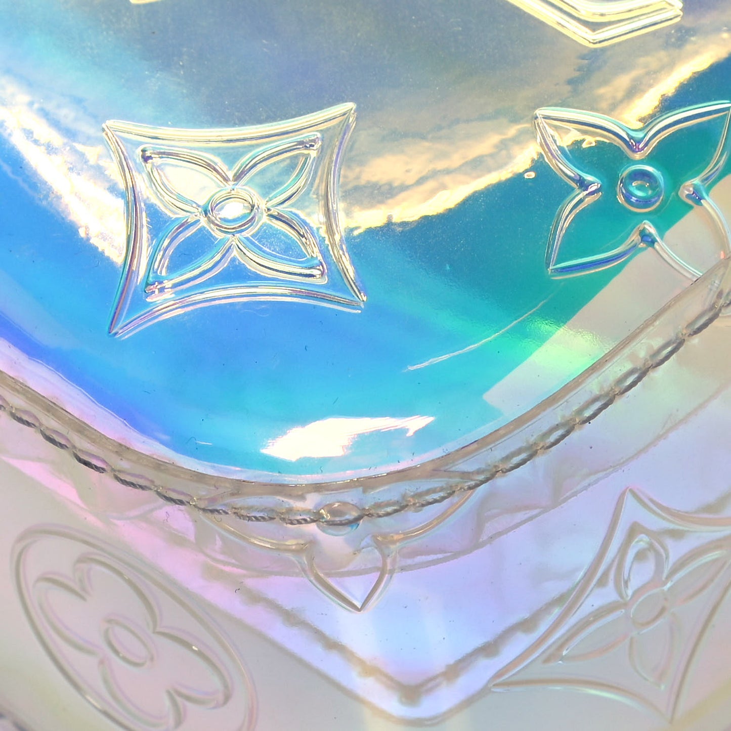 PVC Monogram Pochette Volga Iridescent Prism