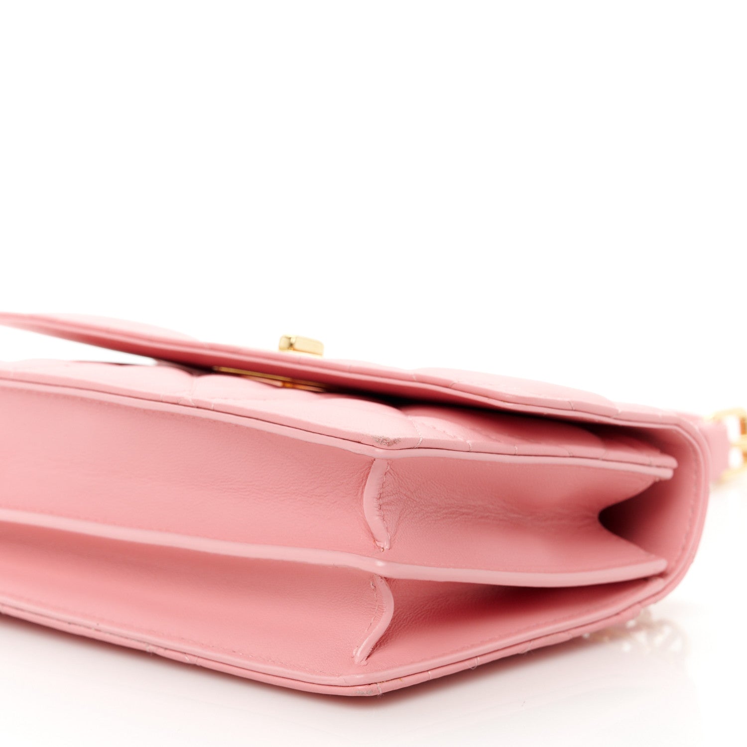 Christian Dior Lambskin Macrocannage Mini Miss Caro Bag Pink